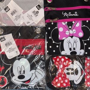 Minnie and Mickey Mouse Bag Set